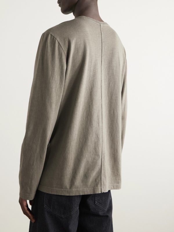 Leon Slub Cotton-Jersey T-Shirt - BK Leon Slub Cotton-Jersey T-Shirt - BK