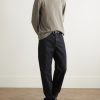 Leon Slub Cotton-Jersey T-Shirt - OU Leon Slub Cotton-Jersey T-Shirt - OU