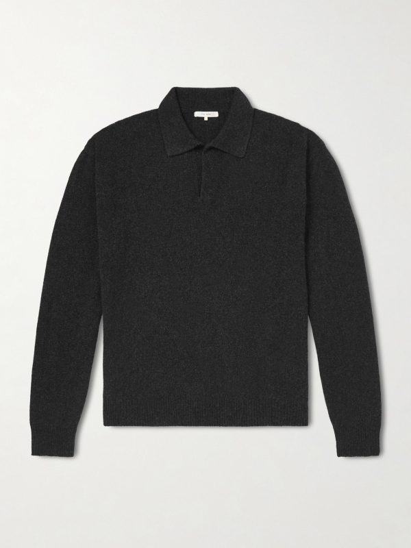 Leach Cashmere Polo Shirt Leach Cashmere Polo Shirt