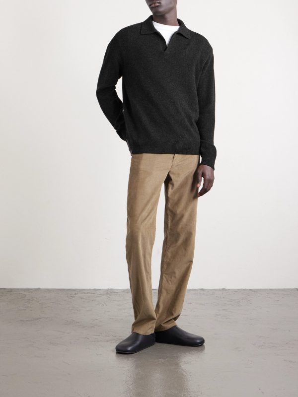 Leach Cashmere Polo Shirt - OU Leach Cashmere Polo Shirt - OU