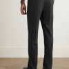 Prisa Slim-Fit Straight-Leg Wool-Twill Trousers - BK Prisa Slim-Fit Straight-Leg Wool-Twill Trousers - BK