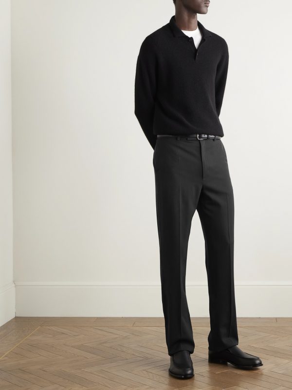 Prisa Slim-Fit Straight-Leg Wool-Twill Trousers - OU Prisa Slim-Fit Straight-Leg Wool-Twill Trousers - OU