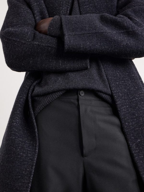 Ottis Straight-Leg Virgin Wool-Flannel Trousers - E1 Ottis Straight-Leg Virgin Wool-Flannel Trousers - E1