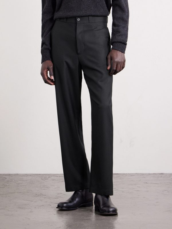 Ottis Straight-Leg Virgin Wool-Flannel Trousers - FR Ottis Straight-Leg Virgin Wool-Flannel Trousers - FR