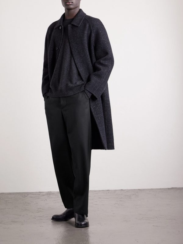 Ottis Straight-Leg Virgin Wool-Flannel Trousers - OU Ottis Straight-Leg Virgin Wool-Flannel Trousers - OU