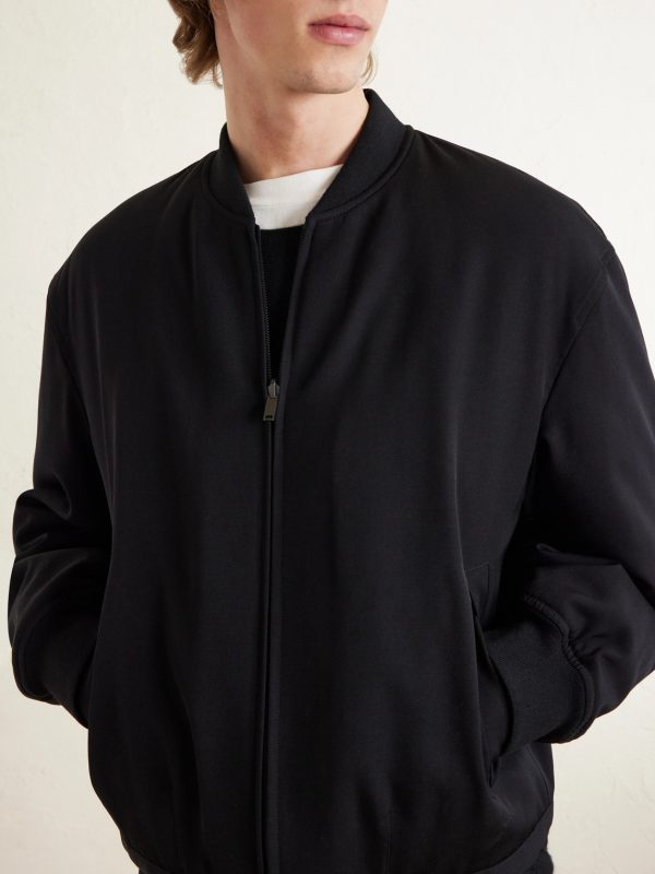 Fenn Padded Wool-Twill Bomber Jacket - E2