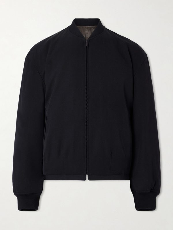 Fenn Padded Wool-Twill Bomber Jacket
