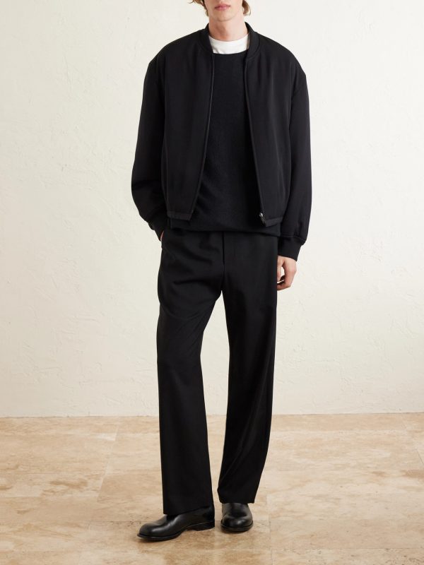 Fenn Padded Wool-Twill Bomber Jacket - OU