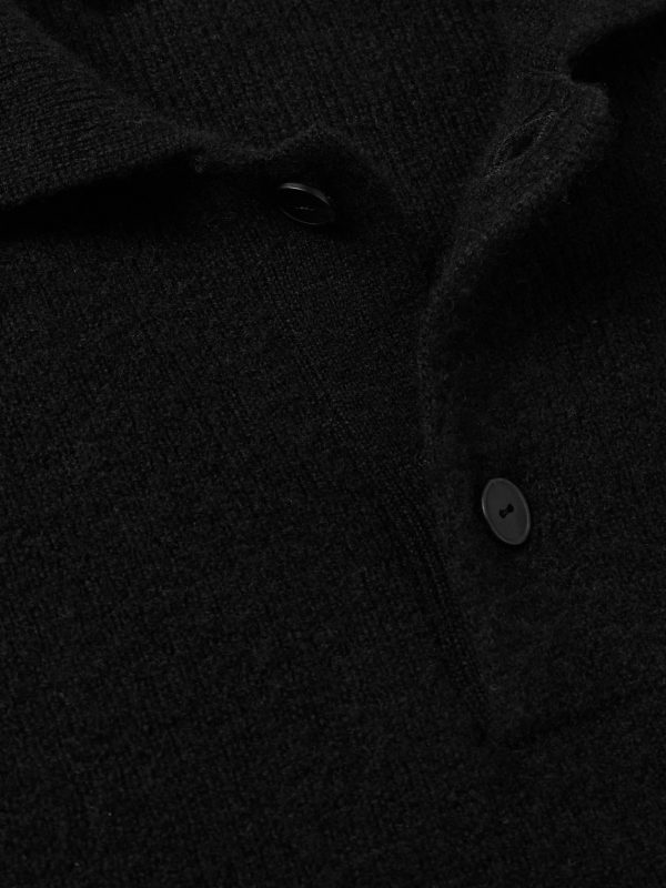 Tiger Cashmere Polo Sweater - CU Tiger Cashmere Polo Sweater - CU