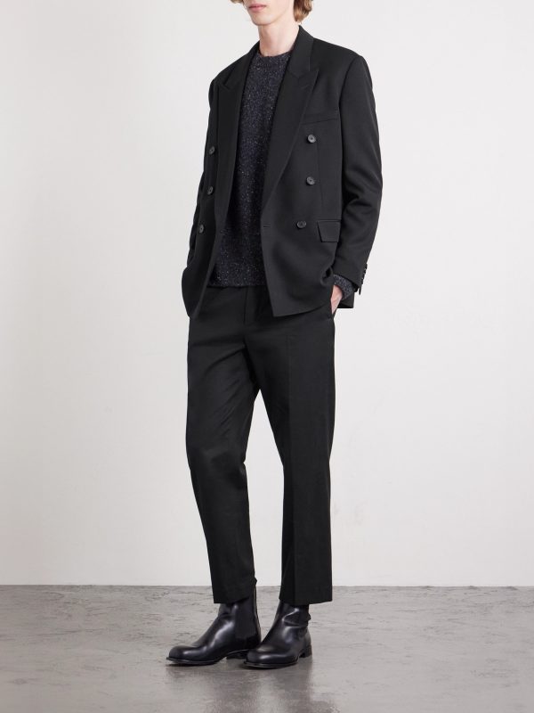 Perin Jacket Double-Breasted Wool-Gabardine Blazer - OU Perin Jacket Double-Breasted Wool-Gabardine Blazer - OU