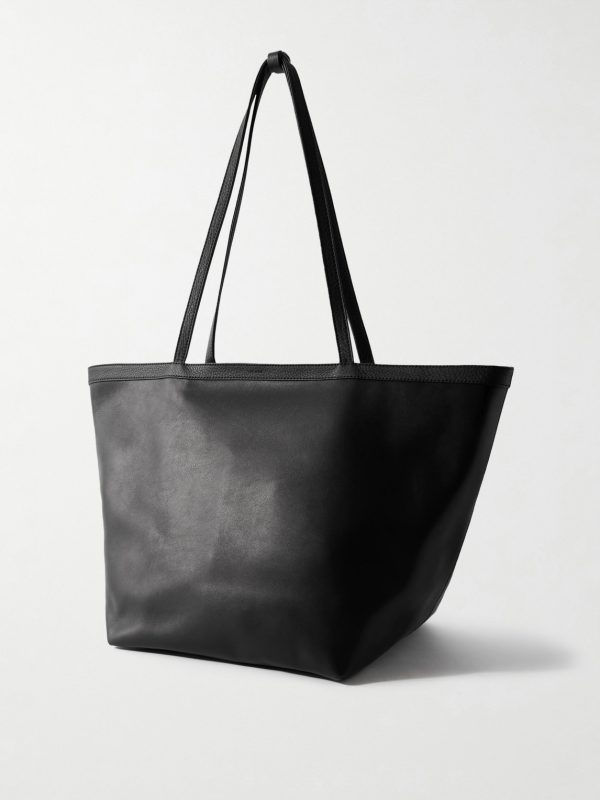 XL Stitched Park Leather Tote Bag - BK