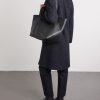 XL Stitched Park Leather Tote Bag - OU
