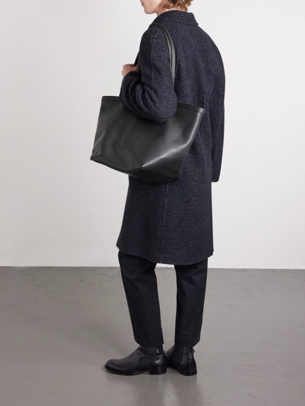 XL Stitched Park Leather Tote Bag - OU