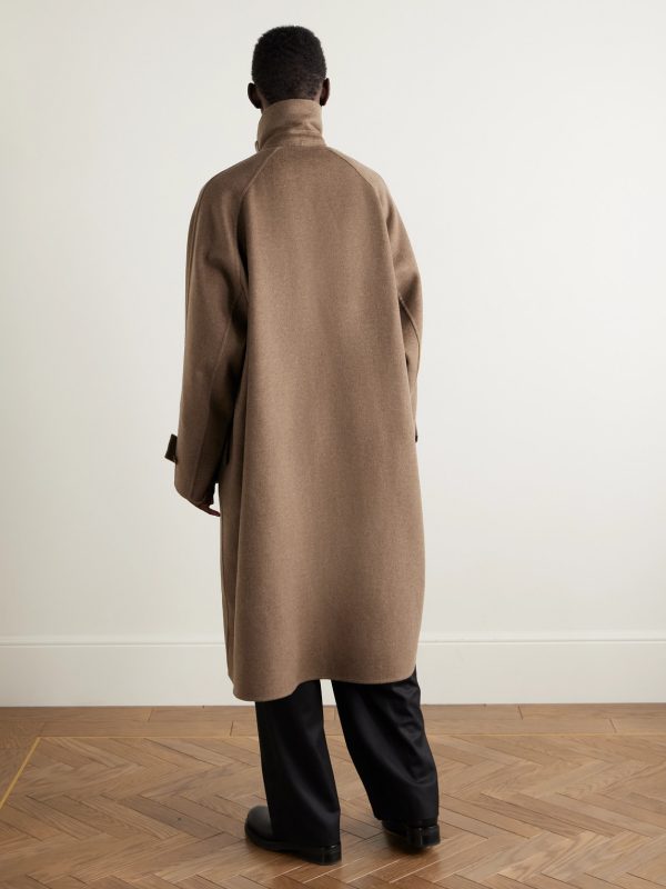 Kenet Oversized Cashmere and Virgin Wool-Blend Coat - BK