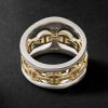 Phantom Clique Sterling Silver and 18-Karat Gold Ring - BK Phantom Clique Sterling Silver and 18-Karat Gold Ring - BK