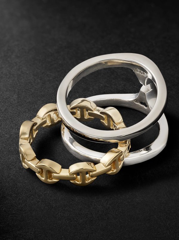 Phantom Clique Sterling Silver and 18-Karat Gold Ring - CU Phantom Clique Sterling Silver and 18-Karat Gold Ring - CU