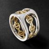 Phantom Clique Sterling Silver and 18-Karat Gold Ring Phantom Clique Sterling Silver and 18-Karat Gold Ring