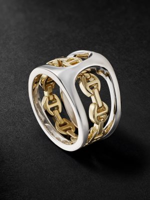 Phantom Clique Sterling Silver and 18-Karat Gold Ring