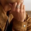 Phantom Clique Sterling Silver and 18-Karat Gold Ring - OU Phantom Clique Sterling Silver and 18-Karat Gold Ring - OU