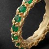 3mm Infinite 18-Karat Gold Emerald Ring - CU