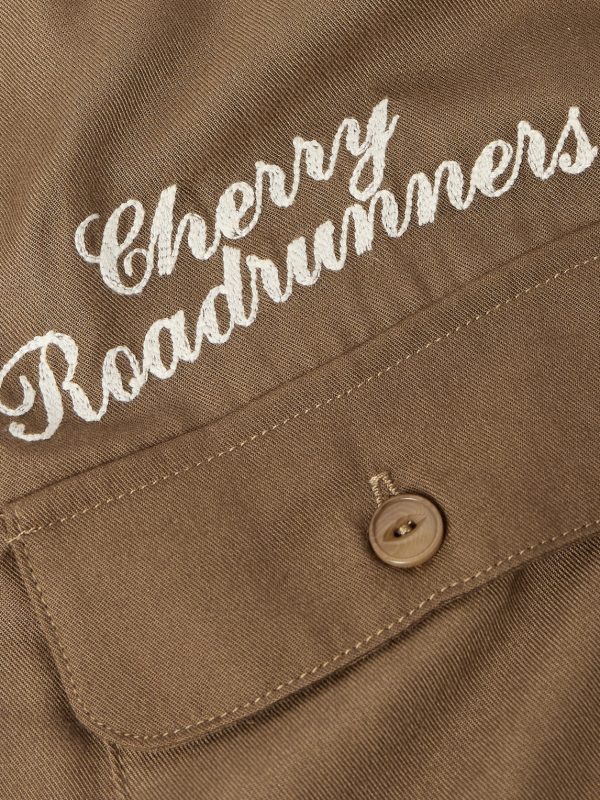 Roadrunner Camp-Collar Embroidered TENCEL™-Twill Shirt - CU