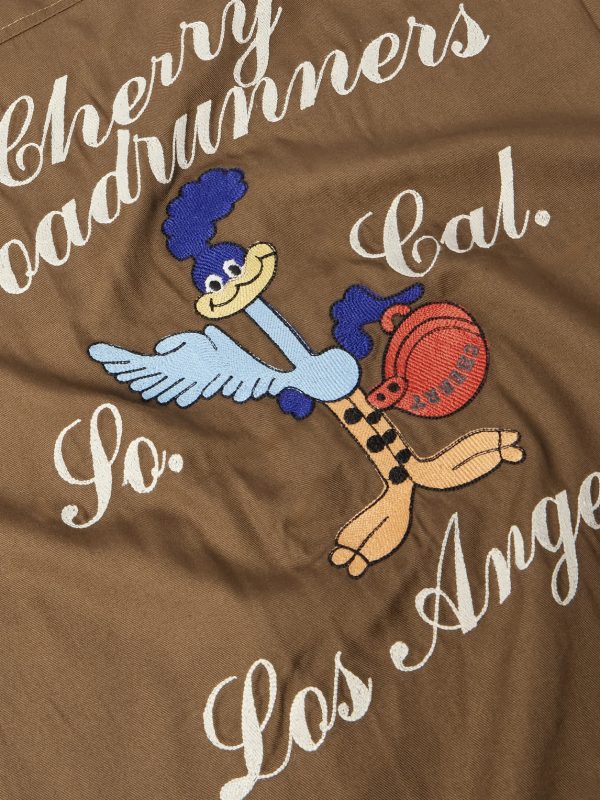 Roadrunner Camp-Collar Embroidered TENCEL™-Twill Shirt - E1