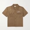 Roadrunner Camp-Collar Embroidered TENCEL™-Twill Shirt