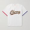 Logo-Appliquéd Striped Cotton-Twill Shirt
