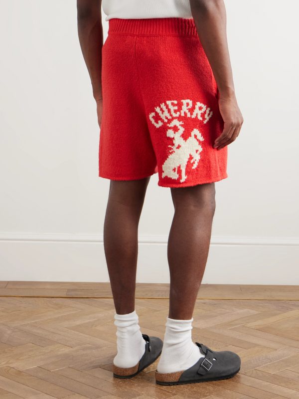 Straight-Leg Cotton Drawstring Shorts - BK