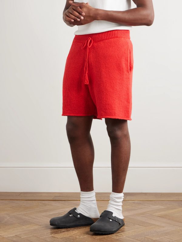 Straight-Leg Cotton Drawstring Shorts - FR