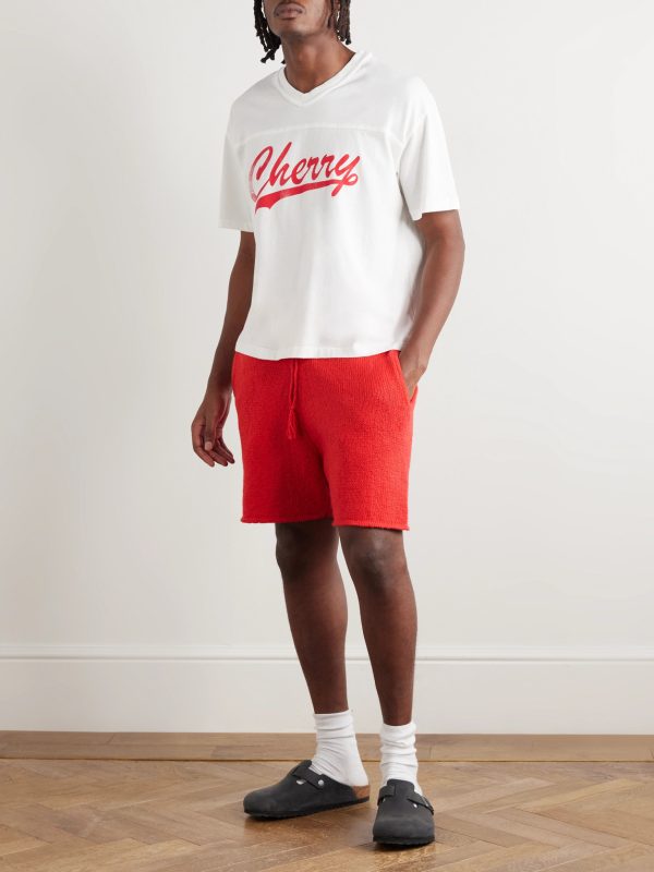 Straight-Leg Cotton Drawstring Shorts - OU