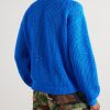 Intarsia Cotton Sweater - BK Intarsia Cotton Sweater - BK