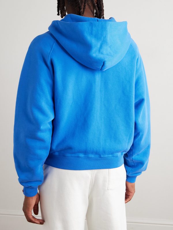 Logo-Appliquéd Cotton-Jersey Zip-Up Hoodie - BK Logo-Appliquéd Cotton-Jersey Zip-Up Hoodie - BK