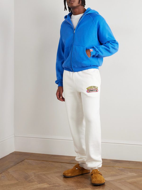 Logo-Appliquéd Cotton-Jersey Zip-Up Hoodie - OU Logo-Appliquéd Cotton-Jersey Zip-Up Hoodie - OU