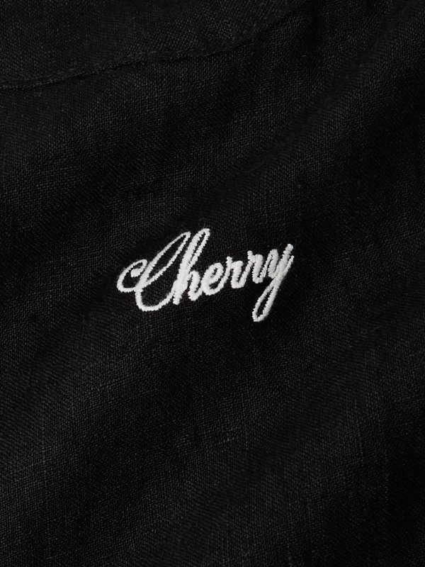 Logo-Embroidered Linen Shirt - CU