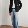 Logo-Embroidered Linen Shirt - OU