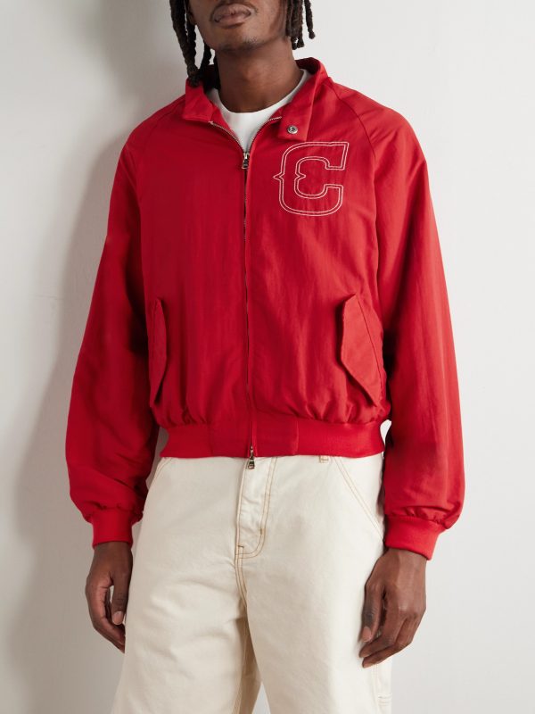 Logo-Embroidered Shell Bomber Jacket - FR