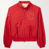 Logo-Embroidered Shell Bomber Jacket