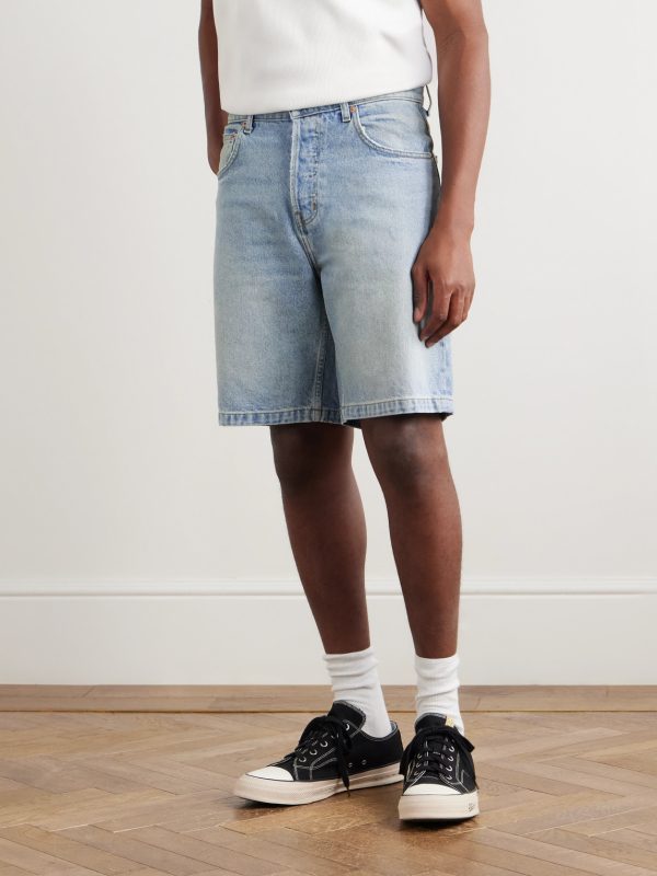 Straight-Leg Denim Shorts - FR Straight-Leg Denim Shorts - FR