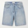 Straight-Leg Denim Shorts Straight-Leg Denim Shorts