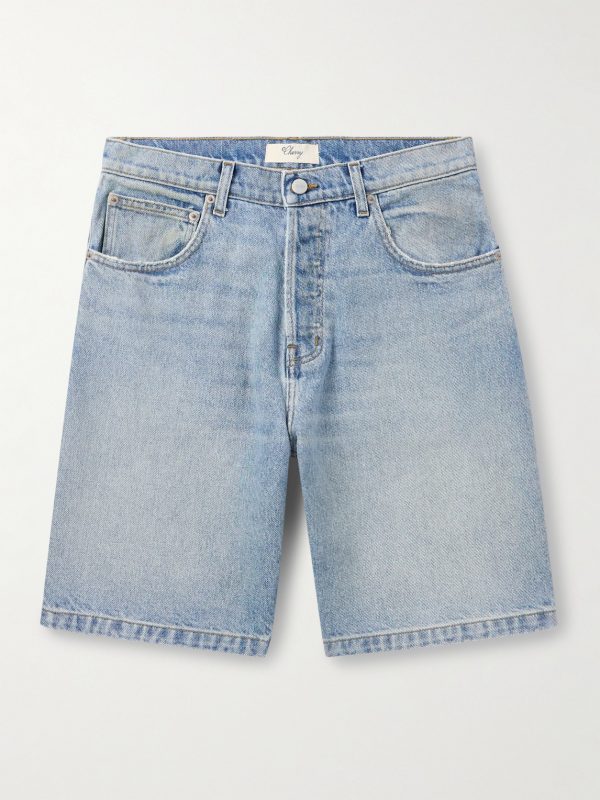 Straight-Leg Denim Shorts Straight-Leg Denim Shorts