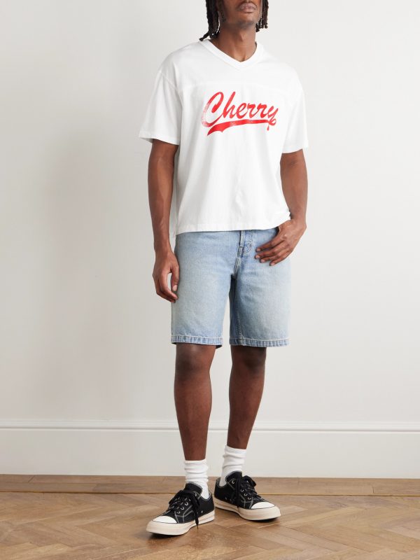 Straight-Leg Denim Shorts - OU Straight-Leg Denim Shorts - OU