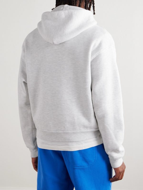 Logo-Print Cotton-Blend Jersey Hoodie - BK Logo-Print Cotton-Blend Jersey Hoodie - BK