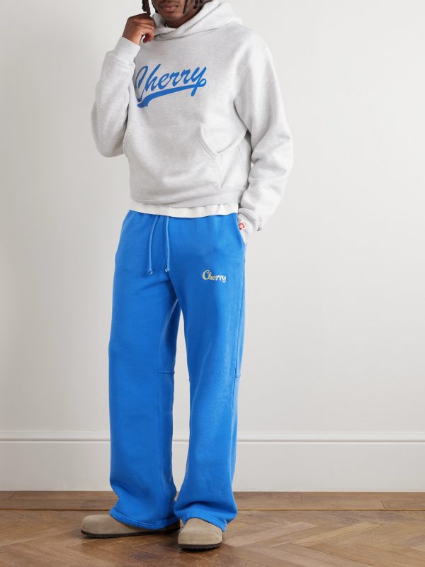 Logo-Print Cotton-Blend Jersey Hoodie - OU Logo-Print Cotton-Blend Jersey Hoodie - OU