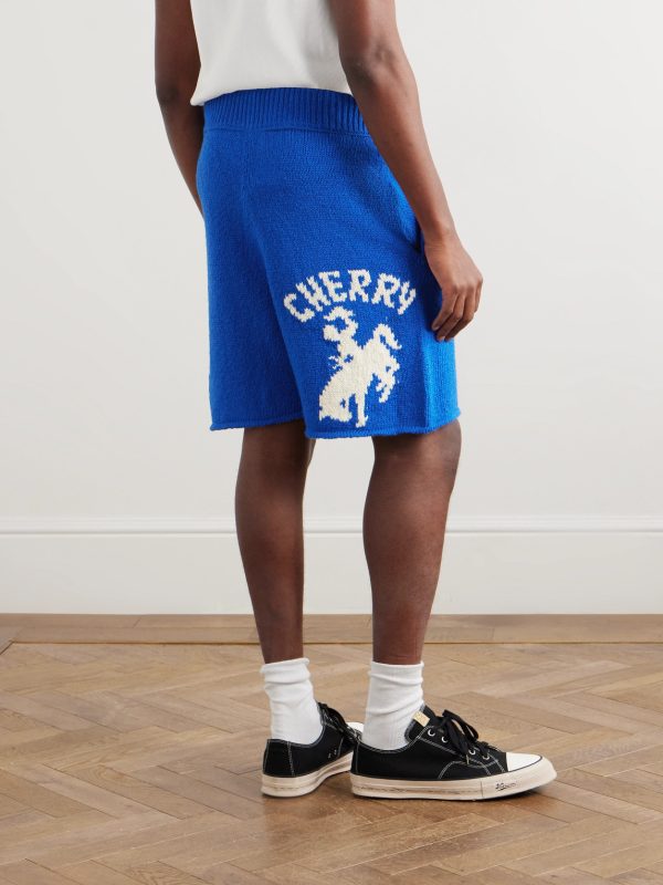 Straight-Leg Cotton Drawstring Shorts - BK