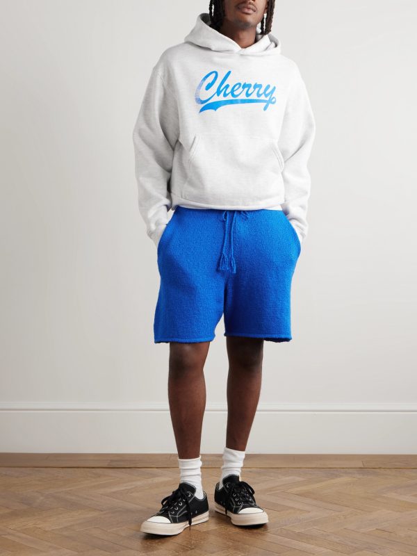 Straight-Leg Cotton Drawstring Shorts - OU