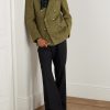 Double-Breasted Wool-Blend Bouclé Blazer - OU Double-Breasted Wool-Blend Bouclé Blazer - OU