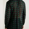Polka-Dot Silk-Georgette Shirt - BK Polka-Dot Silk-Georgette Shirt - BK