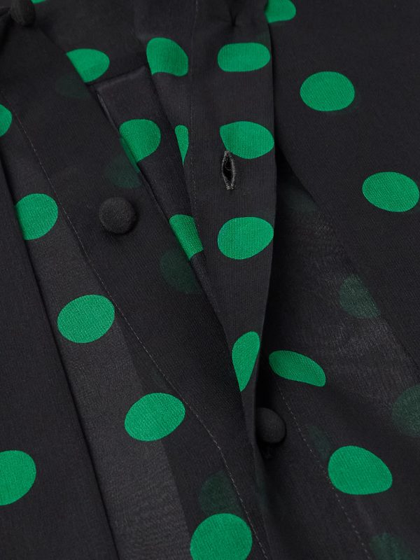 Polka-Dot Silk-Georgette Shirt - CU Polka-Dot Silk-Georgette Shirt - CU