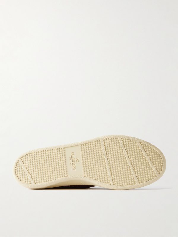 Shearling-Lined Suede Sneakers - E1